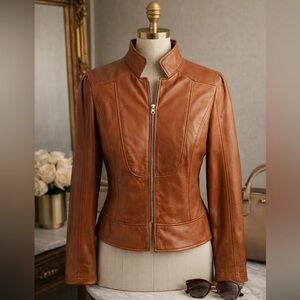 🧡Vance USA Genuine Leather Jacket – New Without Tags | Size M✨